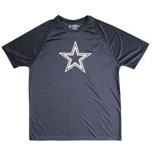 NWOT Men's Dallas Cowboys NFL Football Athletic Black T-Shirt Star Logo Size XL